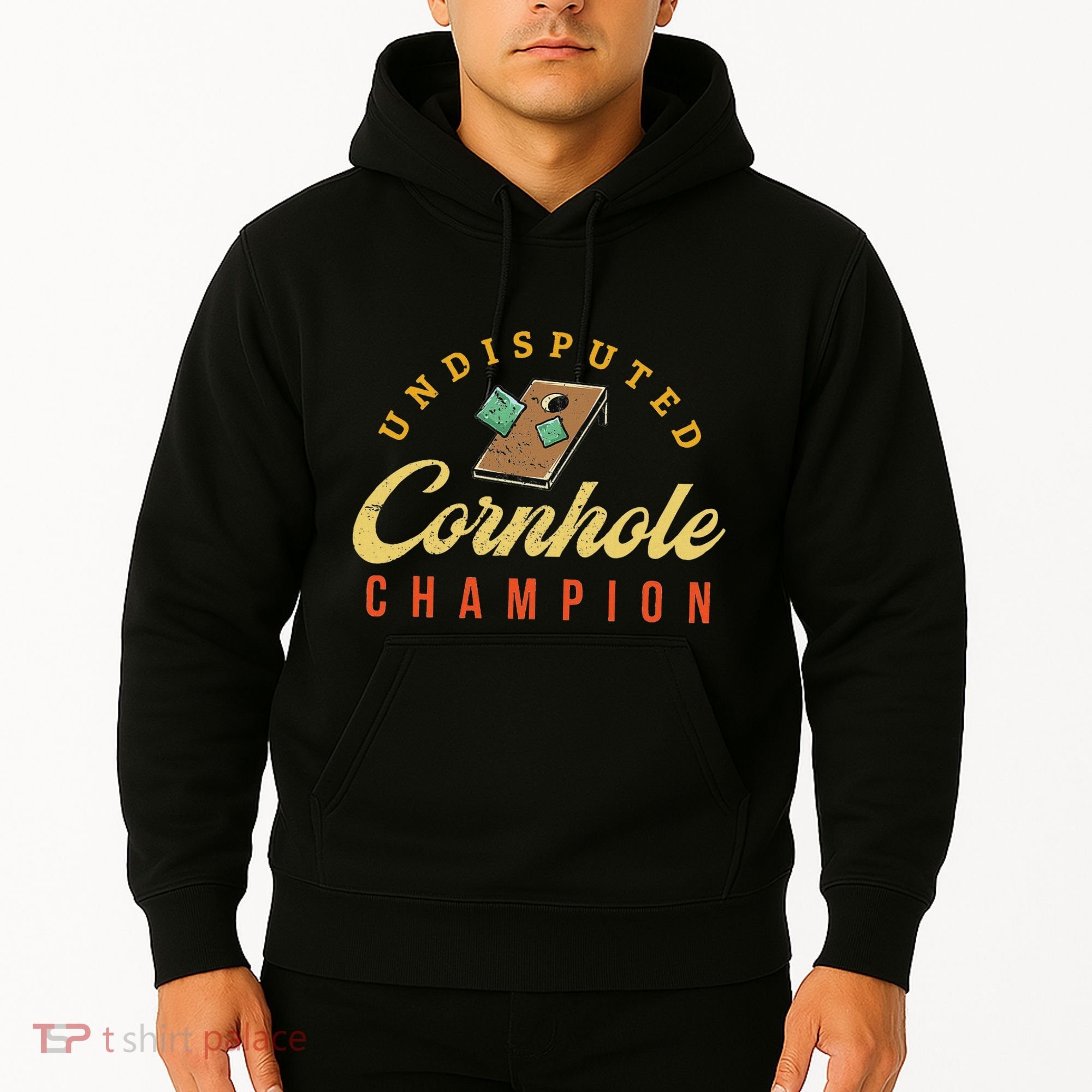 Tournament Win Cornhole Champion Corn Hole Champ Toss Game Hoodie