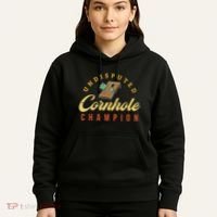 Tournament Win Cornhole Champion Corn Hole Champ Toss Game Hoodie thumb 5