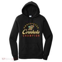 Tournament Win Cornhole Champion Corn Hole Champ Toss Game Women's Hoodie thumb 0