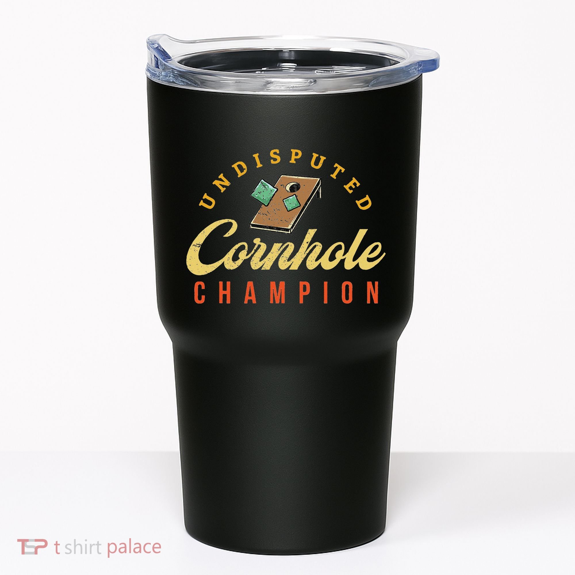Tournament Win Cornhole Champion Corn Hole Champ Toss Game Tumbler