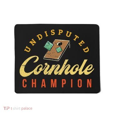 Tournament Win Cornhole Champion Corn Hole Champ Toss Game Mousepad