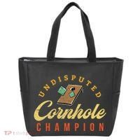 Tournament Win Cornhole Champion Corn Hole Champ Toss Game Tote Bag thumb 0