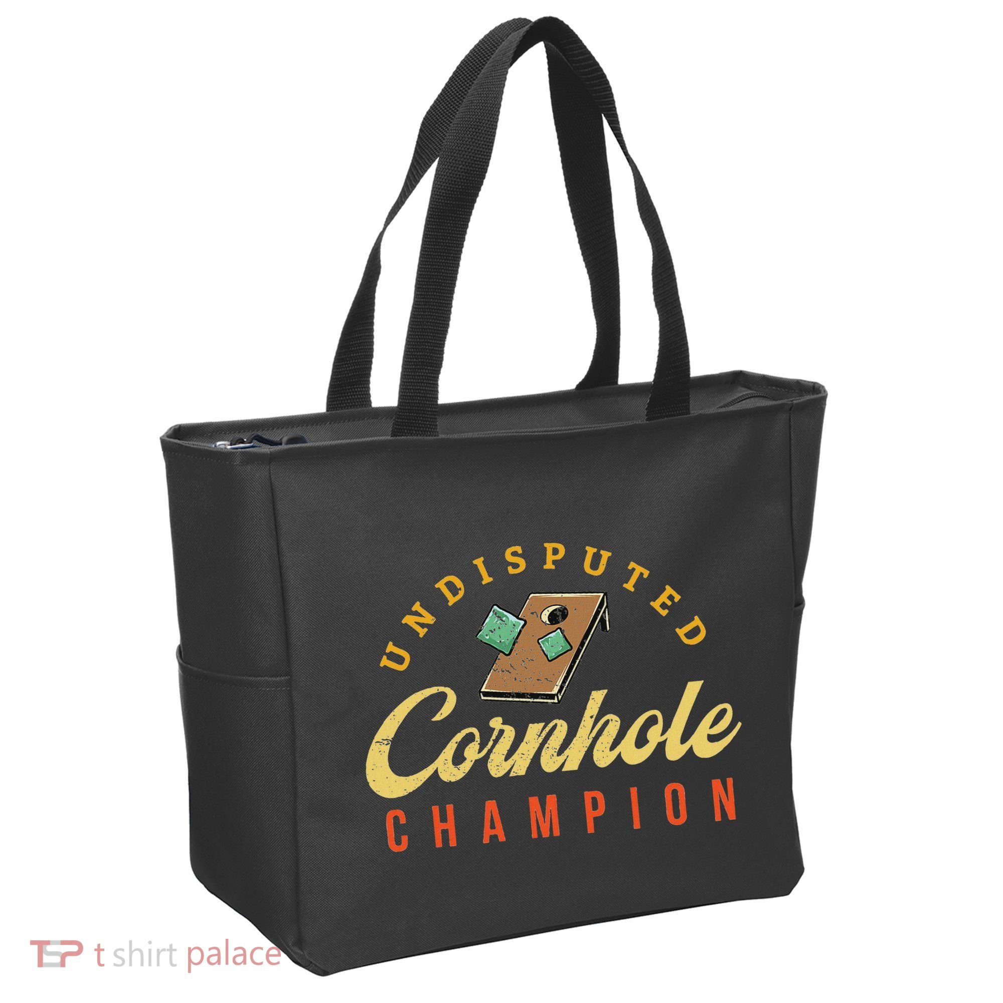 Tournament Win Cornhole Champion Corn Hole Champ Toss Game Tote Bag