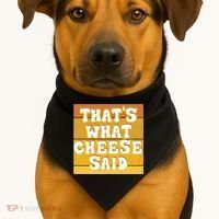ThatS What Cheese Said Retro Wisconsin Cheese Pun Great Gift USA-Made Doggie Bandana thumb 1