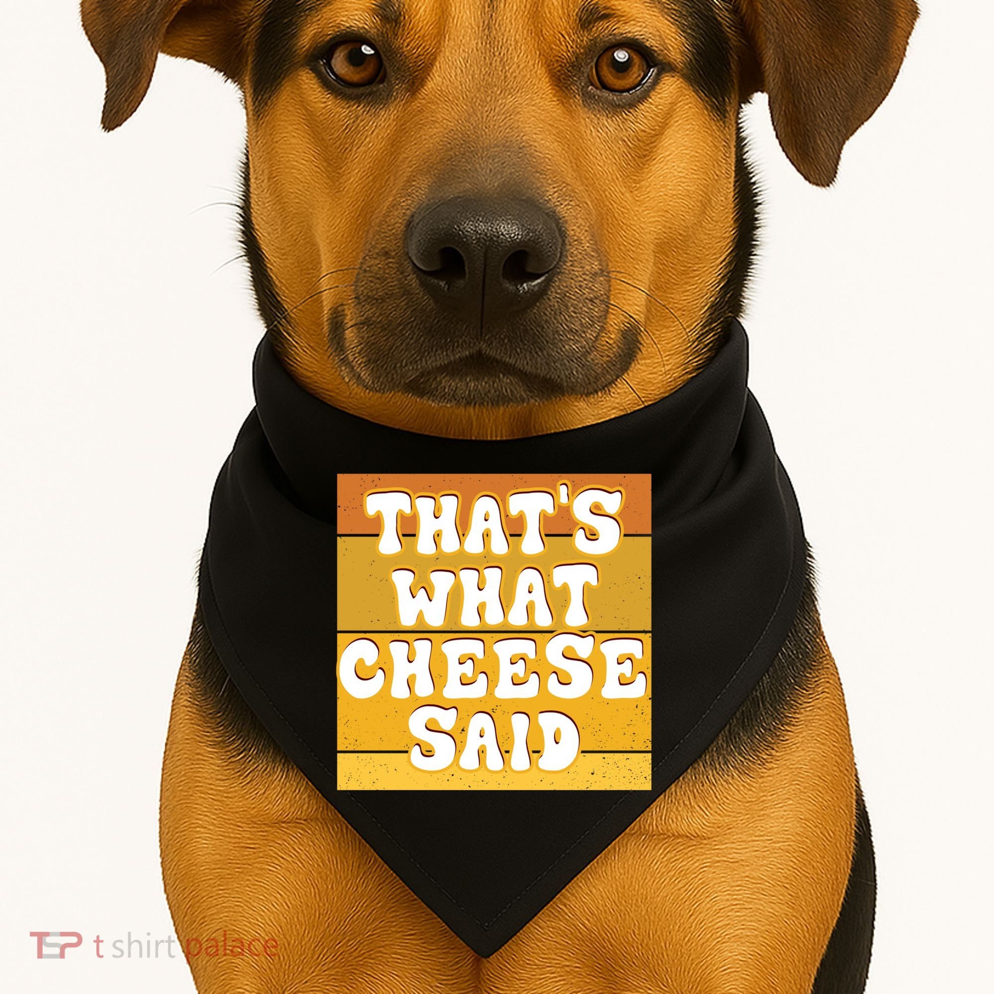 ThatS What Cheese Said Retro Wisconsin Cheese Pun Great Gift USA-Made Doggie Bandana