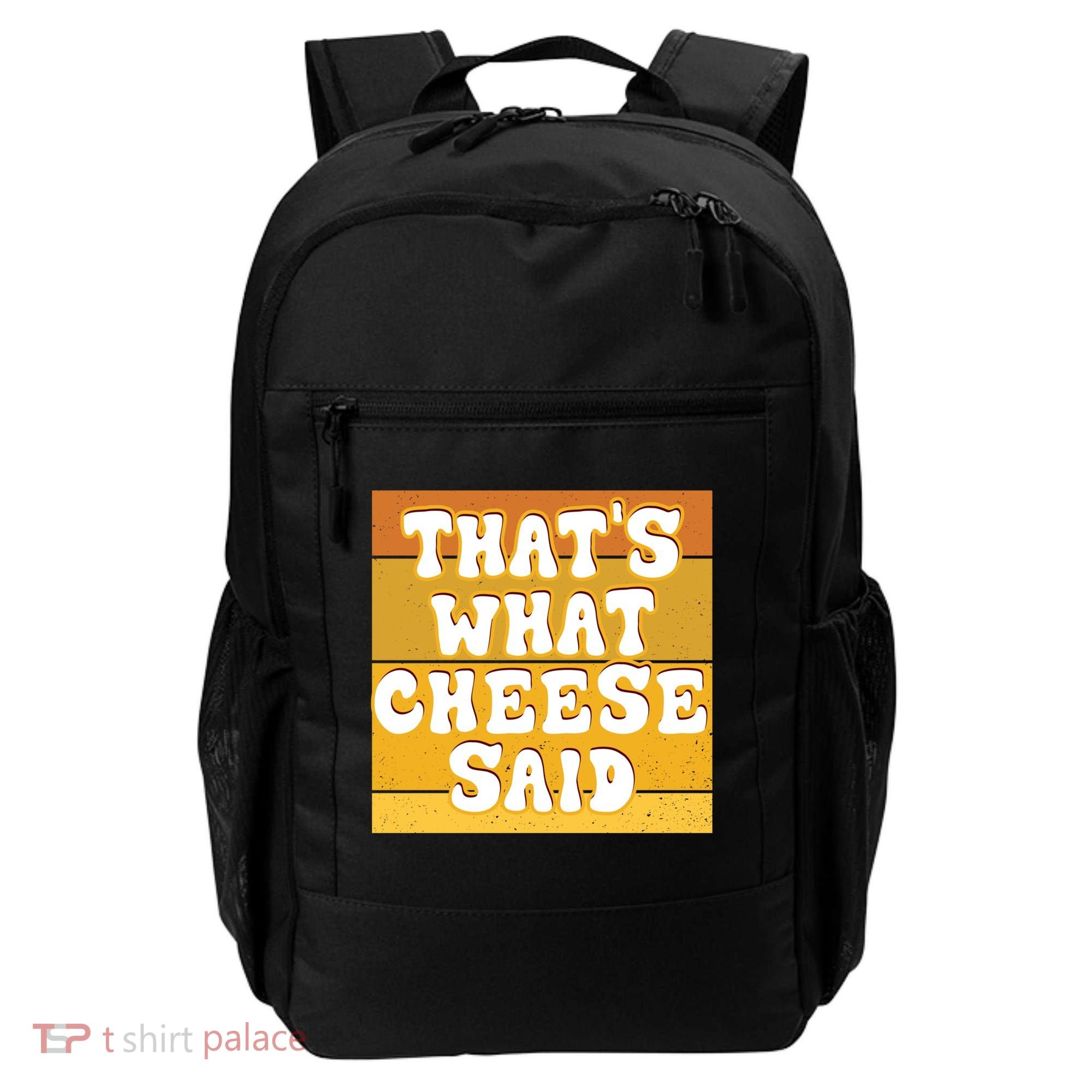 ThatS What Cheese Said Retro Wisconsin Cheese Pun Great Gift Backpack