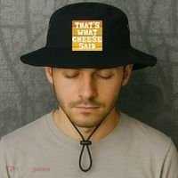 ThatS What Cheese Said Retro Wisconsin Cheese Pun Great Gift Bucket Hat thumb 2