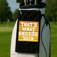 ThatS What Cheese Said Retro Wisconsin Cheese Pun Great Gift Golf Towel thumb 2