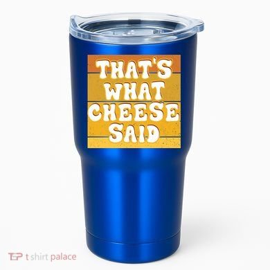 ThatS What Cheese Said Retro Wisconsin Cheese Pun Great Gift Tumbler