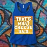 ThatS What Cheese Said Retro Wisconsin Cheese Pun Great Gift Women's Tank Top thumb 3