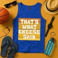 ThatS What Cheese Said Retro Wisconsin Cheese Pun Great Gift Tank Top thumb 4