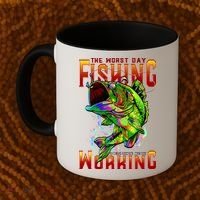 The Worst Day Fishing Is Better Than The Best Day Working Coffee Mug thumb 2