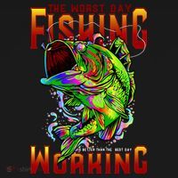 The Worst Day Fishing Is Better Than The Best Day Working Ornament thumb 1