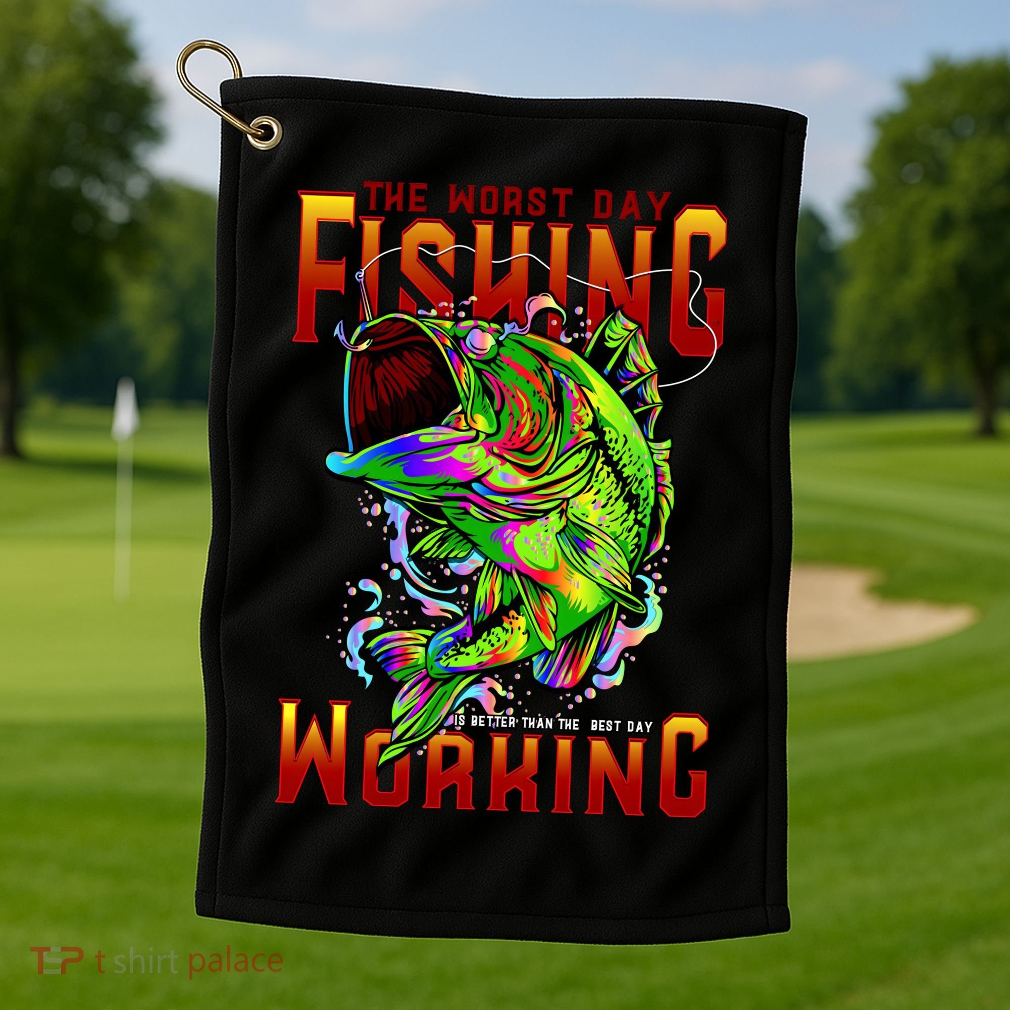 The Worst Day Fishing Is Better Than The Best Day Working Golf Towel
