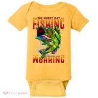The Worst Day Fishing Is Better Than The Best Day Working Baby Bodysuit thumb 0