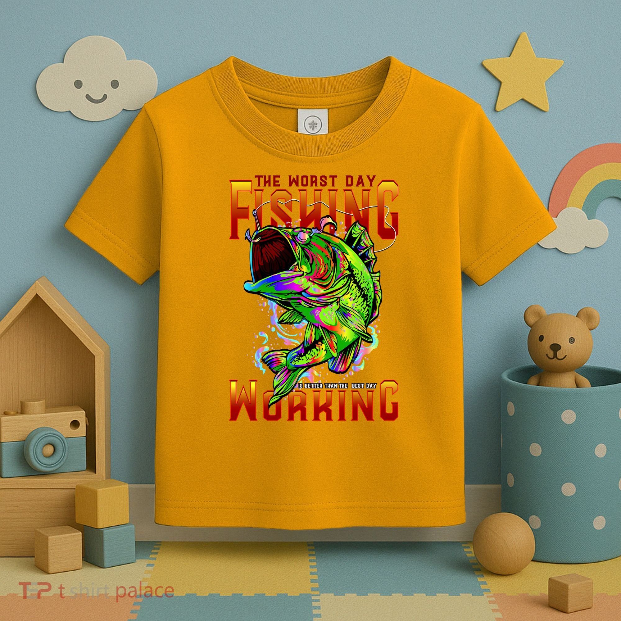 The Worst Day Fishing Is Better Than The Best Day Working Toddler T-Shirt