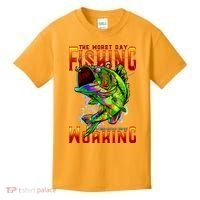 The Worst Day Fishing Is Better Than The Best Day Working Kids T-Shirt thumb 0