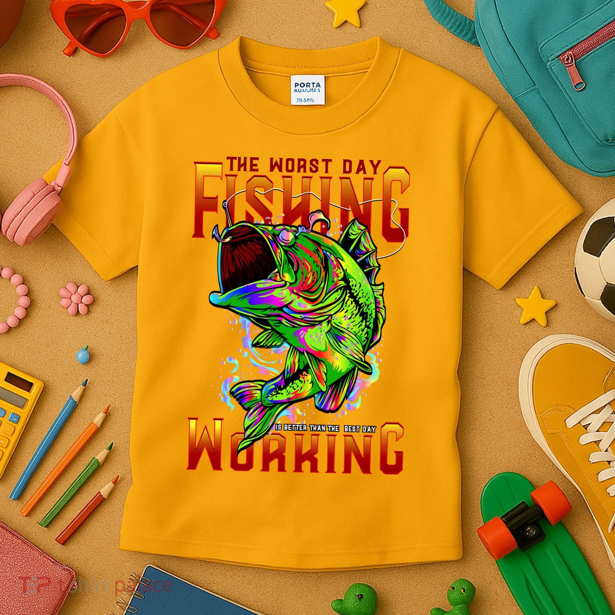 The Worst Day Fishing Is Better Than The Best Day Working Kids T-Shirt