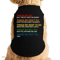 Things We Did Didn't Want Will Won't Do Doggie Tank thumb 0