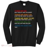 Things We Did Didn't Want Will Won't Do Sweatshirt thumb 0