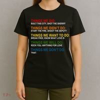 Things We Did Didn't Want Will Won't Do T-Shirt thumb 4