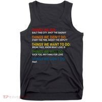 Things We Did Didn't Want Will Won't Do Tank Top thumb 0