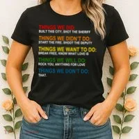 Things We Did Didn't Want Will Won't Do Women's T-Shirt thumb 2