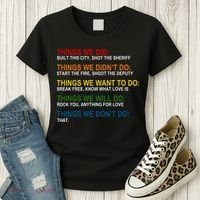 Things We Did Didn't Want Will Won't Do Women's T-Shirt thumb 3