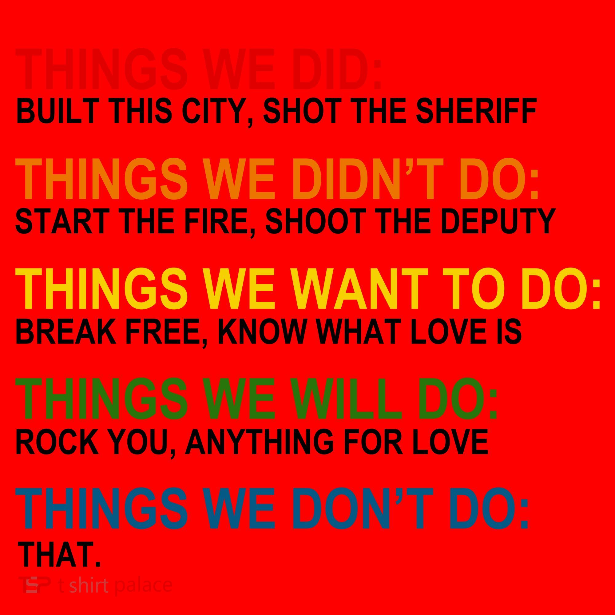 Things We Did Didn't Want Will Won't Do Santa Hat