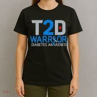 T2D Warrior Diabetes Awareness Type 2 Diabetic Fighter T-Shirt thumb 4