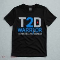 T2D Warrior Diabetes Awareness Type 2 Diabetic Fighter T-Shirt thumb 5