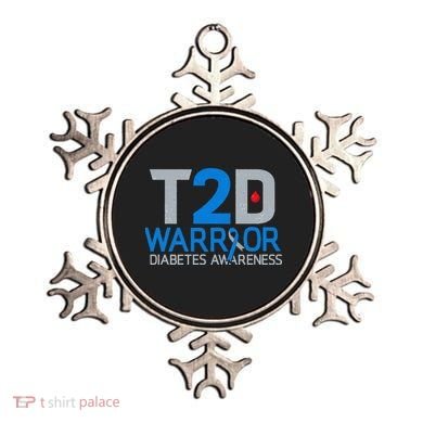T2D Warrior Diabetes Awareness Type 2 Diabetic Fighter Ornament