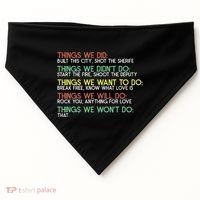 Things We Did Built This City Shot The Sherife Things We USA-Made Doggie Bandana thumb 0