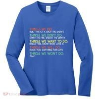 Things We Did Built This City Shot The Sherife Things We Women's Long Sleeve Shirt thumb 0