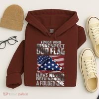 Those Who Disrespect Our Flag Have Never Been Handed A Folded One Hoodie thumb 4