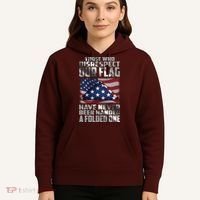 Those Who Disrespect Our Flag Have Never Been Handed A Folded One Hoodie thumb 5
