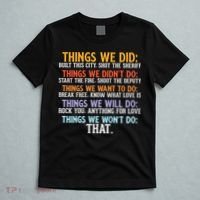 Things We Did Didn't Want Will Won't Do Sarcastic Funny Gift T-Shirt thumb 5