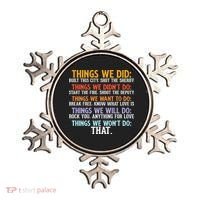 Things We Did Didn't Want Will Won't Do Sarcastic Funny Gift Ornament thumb 0