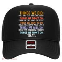 Things We Did Didn't Want Will Won't Do Sarcastic Funny Gift Hat thumb 0
