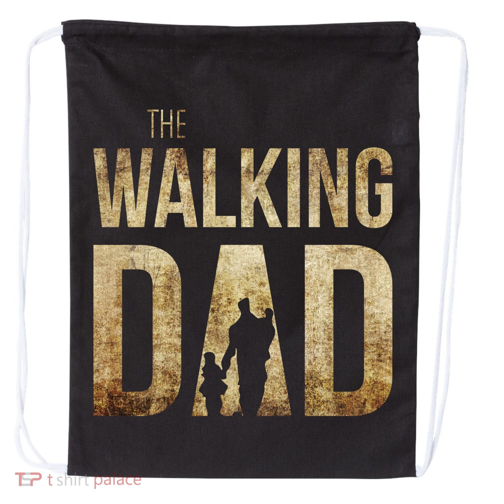 The Walking Dad Drawstring Bag