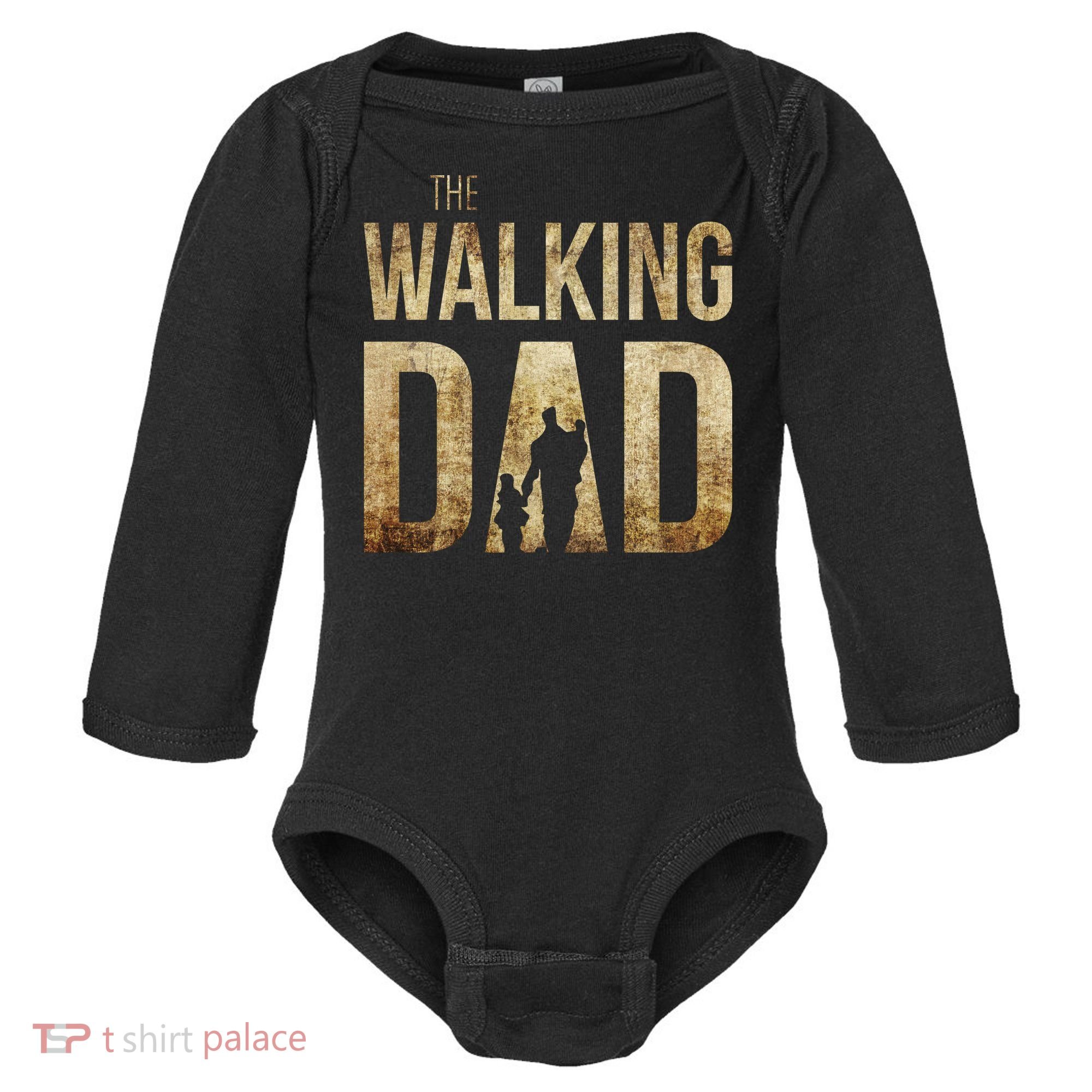 The Walking Dad Baby Long Sleeve Bodysuit