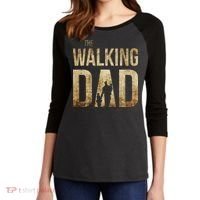 The Walking Dad Women's Tri-Blend 3/4-Sleeve Raglan Shirt thumb 2