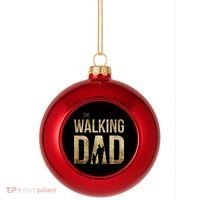 The Walking Dad Plastic Christmas Ball Ornament thumb 0