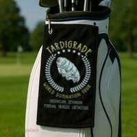 Tardigrade World Domination Microbiologist Gift Golf Towel thumb 2