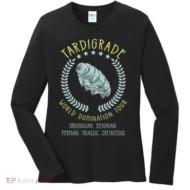 Tardigrade World Domination Microbiologist Gift Women's Long Sleeve Shirt