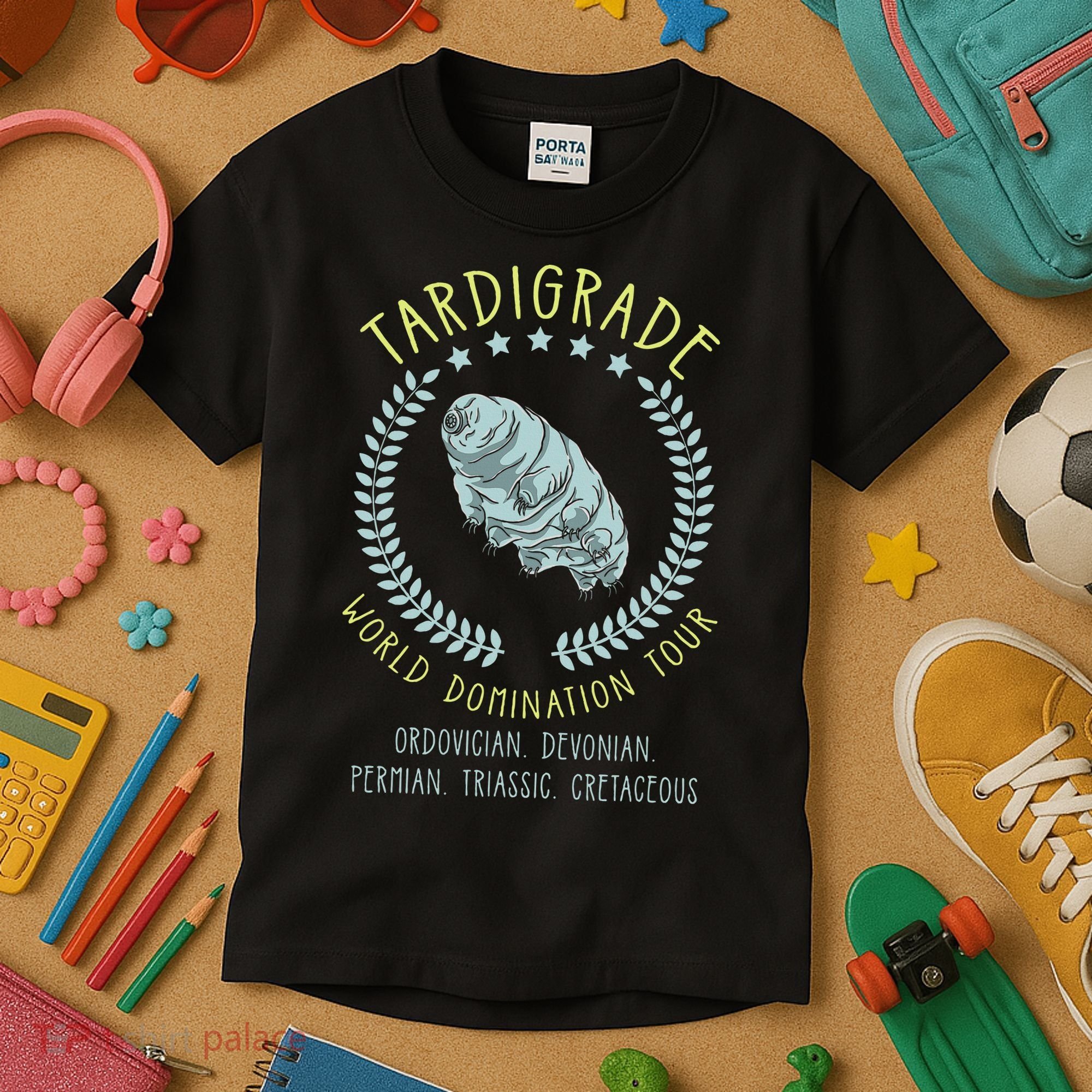 Tardigrade World Domination Microbiologist Gift Kids T-Shirt