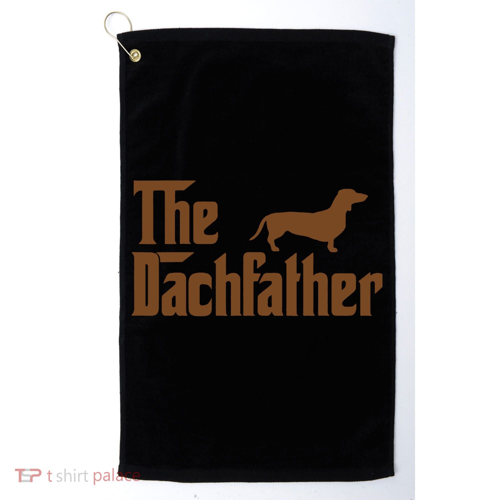 The Weiner Dog Father Funny Dachshund Golf Towel