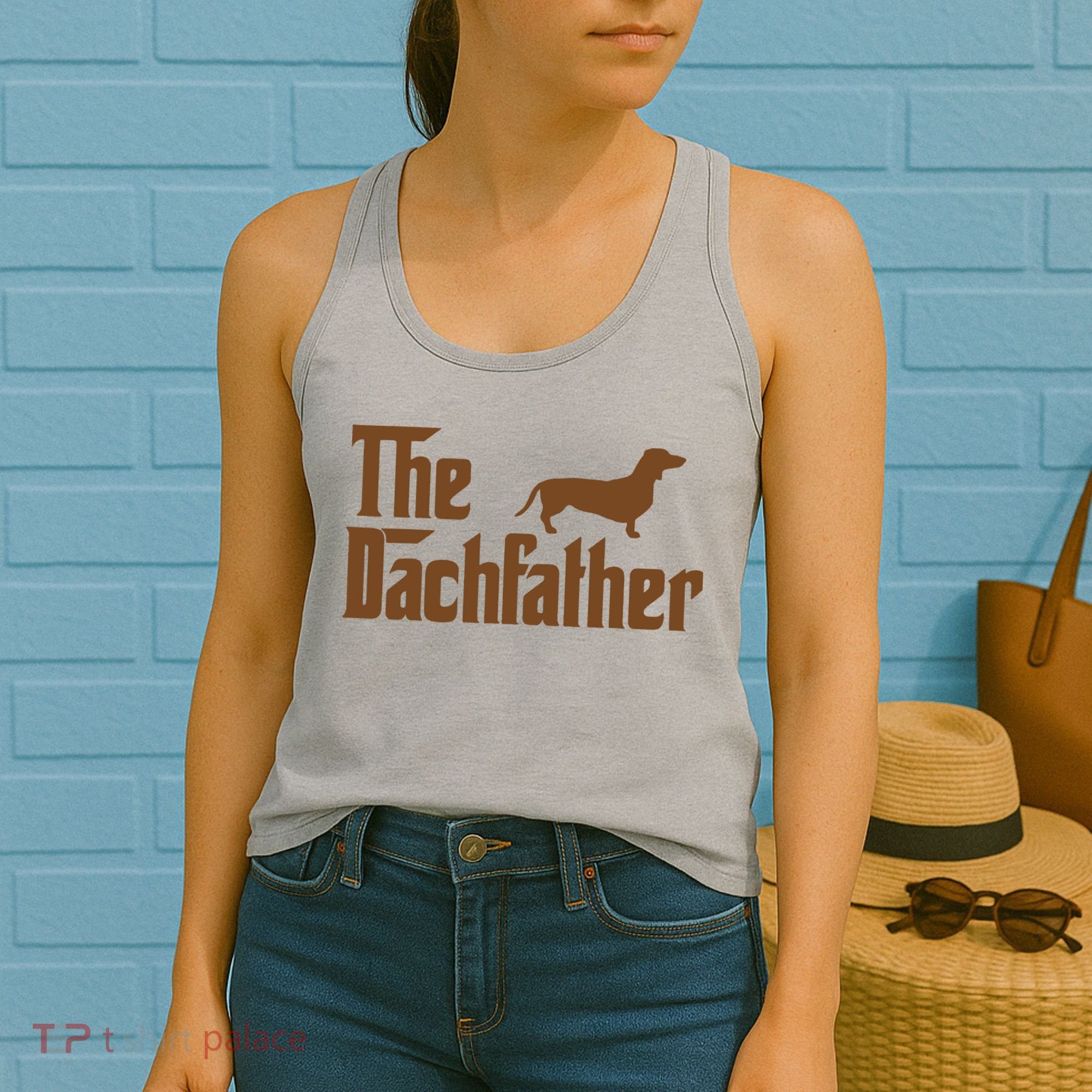 The Weiner Dog Father Funny Dachshund Women's Tank Top
