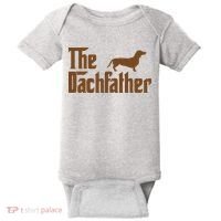 The Weiner Dog Father Funny Dachshund Baby Bodysuit thumb 0
