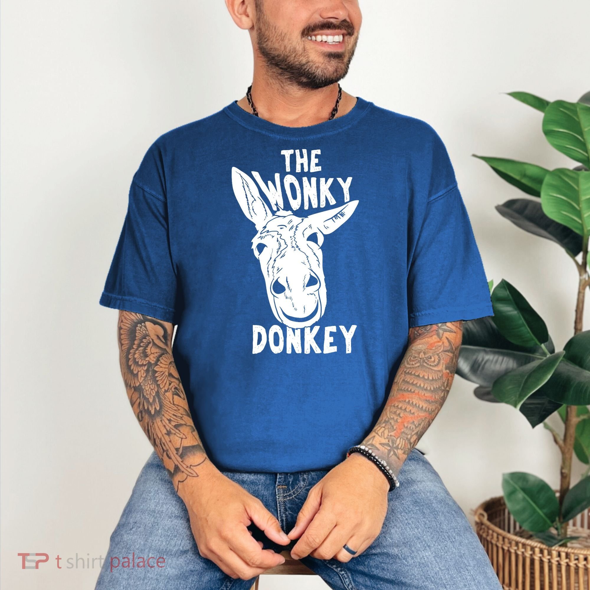 The Wonky Donkey Funny Donkey Lover Farm Animal Comfort Colors T-Shirt